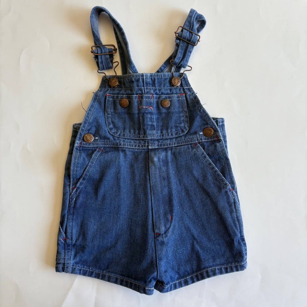 Vintage Big Mac JCPenney Toddle Time Denim Overalls Toddler‎ 3T Blue Shortalls